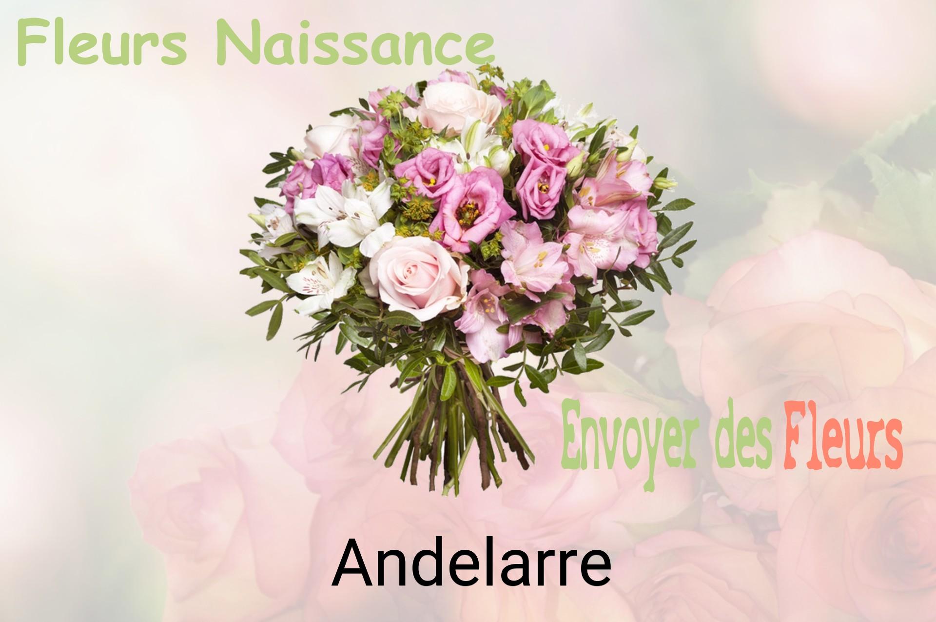 Bouquet de fleurs de naissance livré à Andelarre
